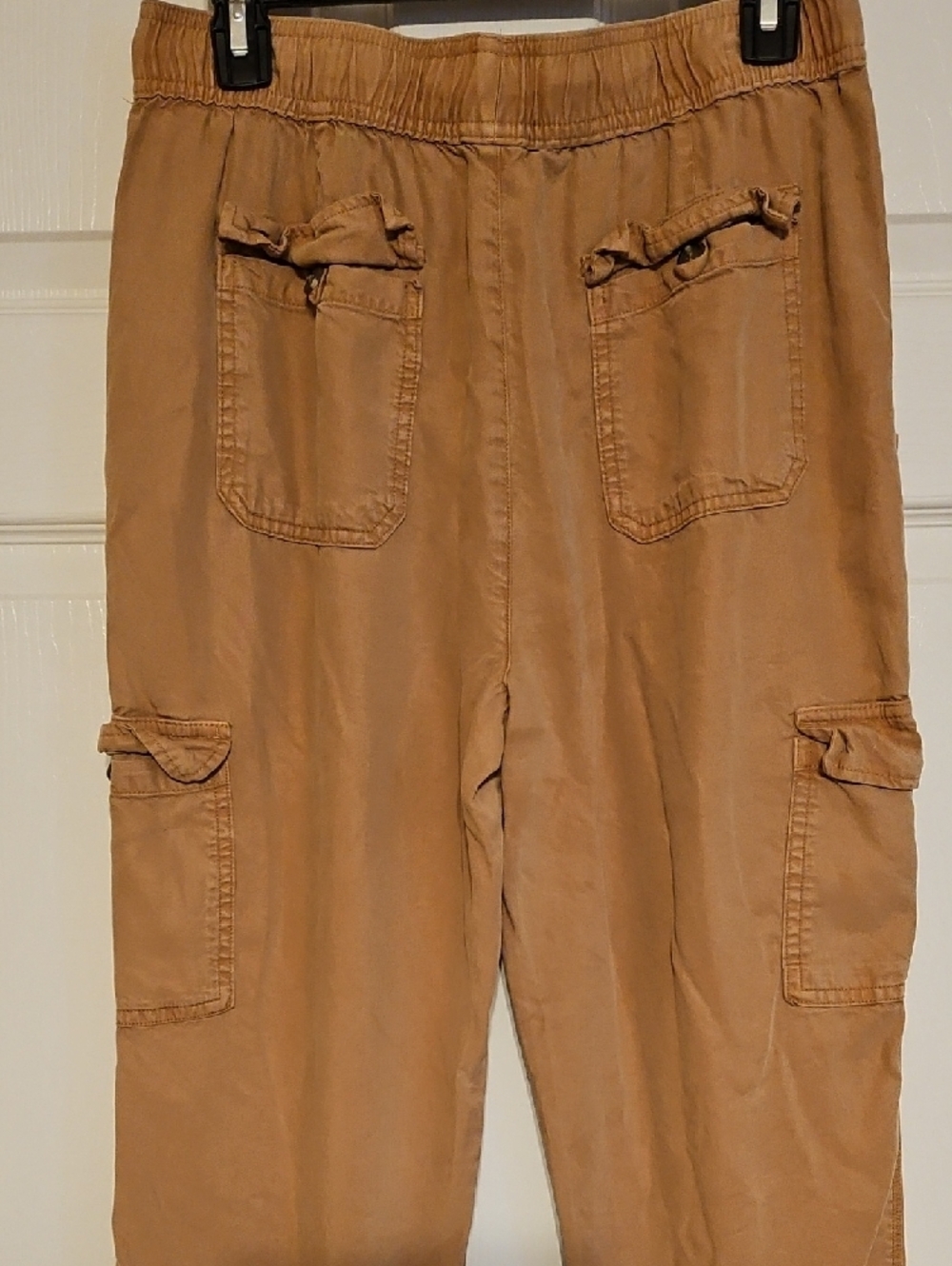Velvet Heart Flowy Cargo Pants - Tan - Picture 10 of 15